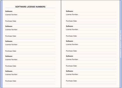 Wildflower Garden Large Internet Address & Password Logbook