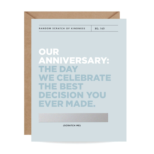 Tarjeta Raspadita - Nuestro Aniversario