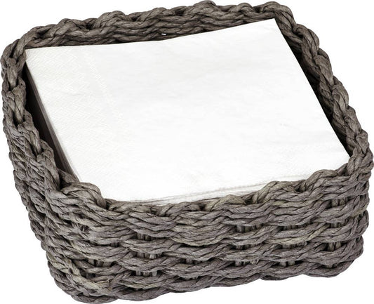 Paper Cocktail Napkin Paper Woven Caddy Paper Weave Grey