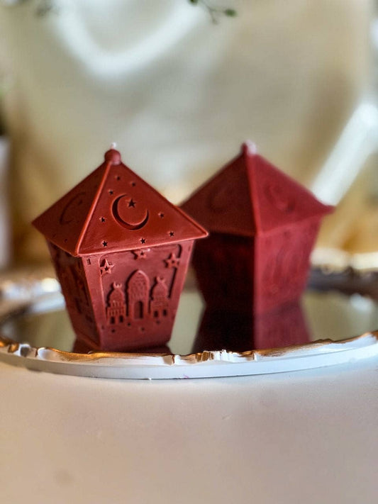 Ramadan Lantern Islam Candle 5.5x3.5in - Religion