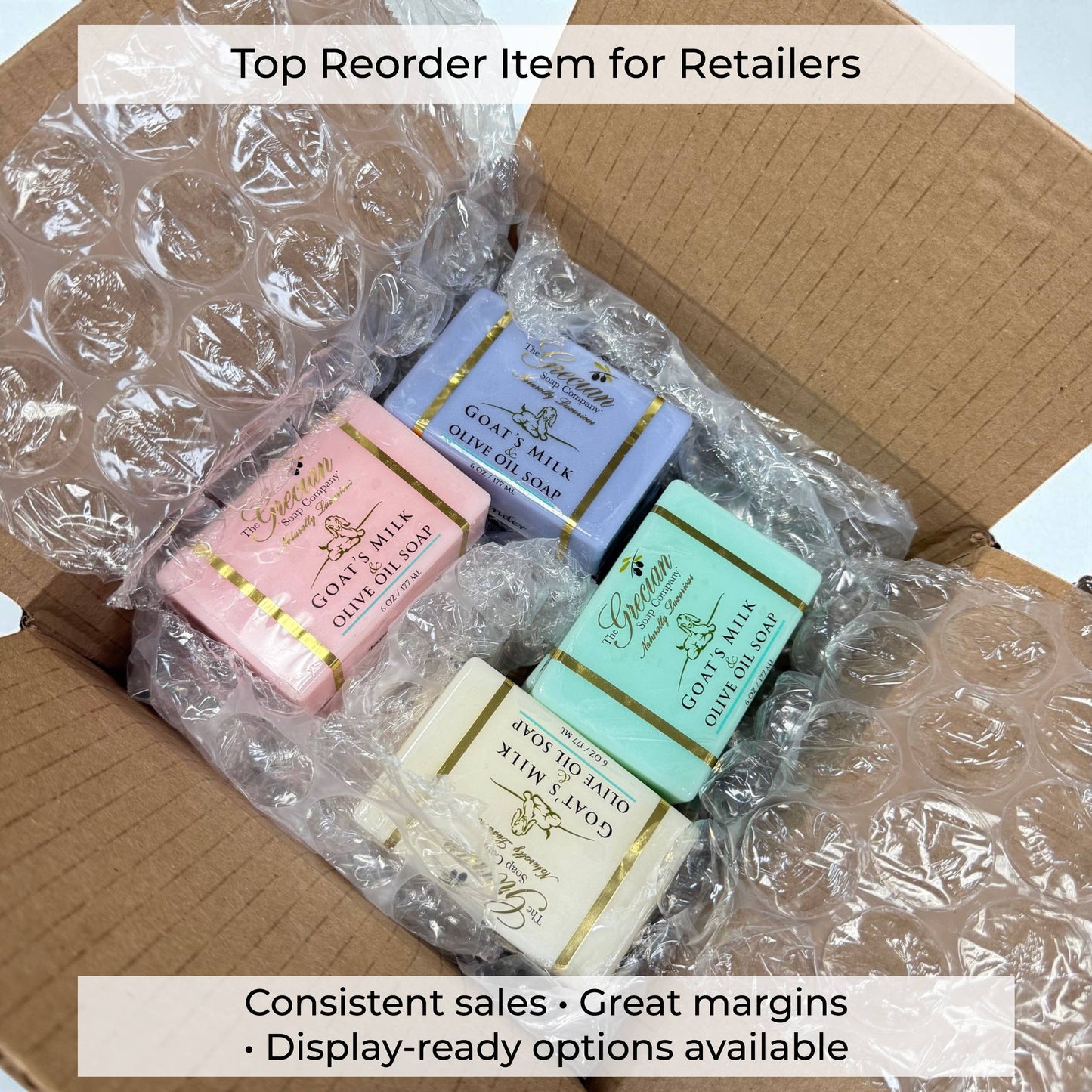The Grecian Soap Company - Goat's Milk & Olive Oil Handcrafted Bar Soap
