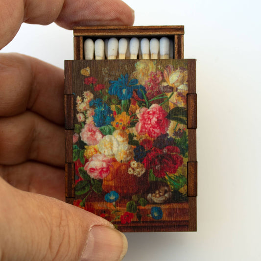 Matches • Flower Arrangement Wooden Matchboxes • Candle Acc
