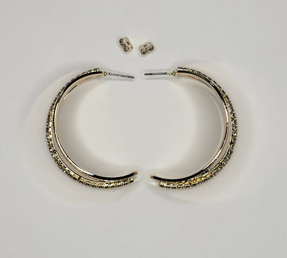 Hoop Earrings - Rhinestone