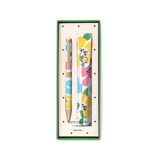 Kate Spade New York - Stylus Pen with Pouch, Painterly Bouquet