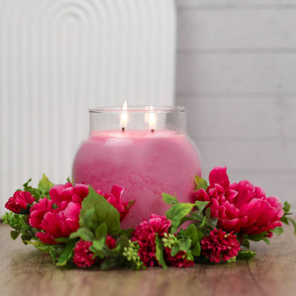 A Cheerful Giver - Pink Peony Bloom Candle Ring