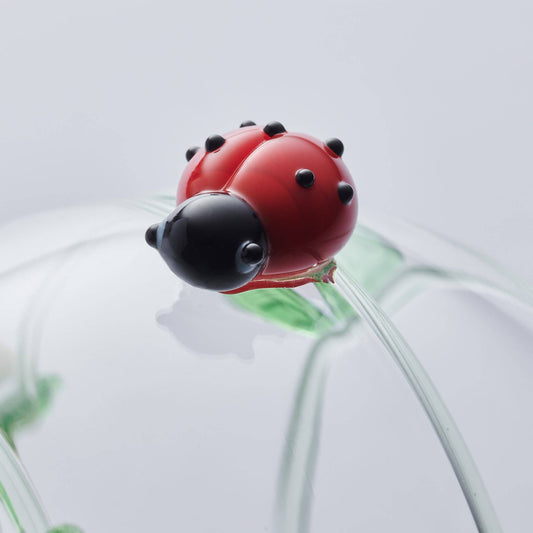 10cm Glass Globe - Wildlife Collection - Ladybug
