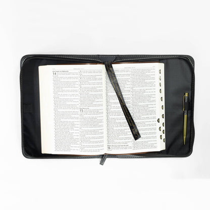 Divinity Boutique - Bible Cover: Brown & Black Take Delight