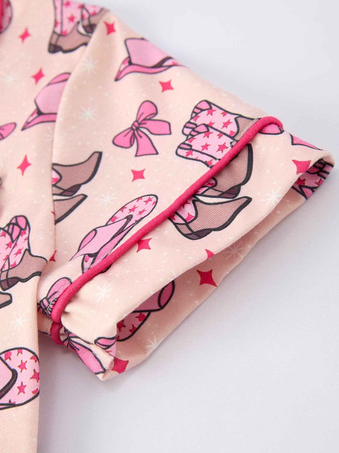 Mommy & Me Western Print Ruffle Pajama Set: 3 / KIDS