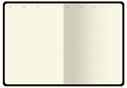 A5 Vegan Leather Hardcover Daily Planner -Lush Bouquet