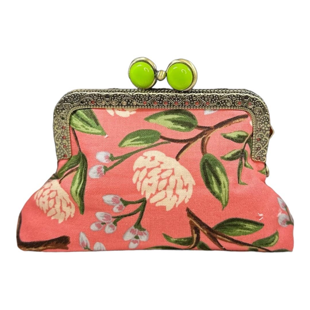 Kiki & Syds ON THE GO Credit Card Clutch - PEONY Sorbet 
