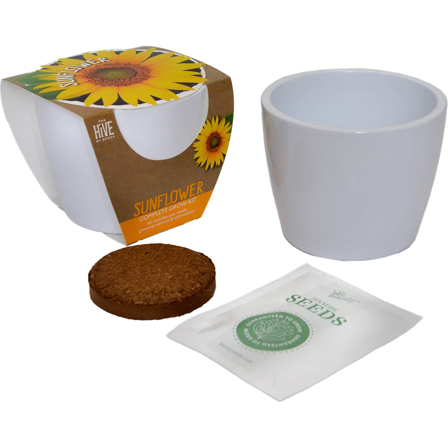 Classic Sunflower Ceramic Grow Kit – Indoor Garden Gift