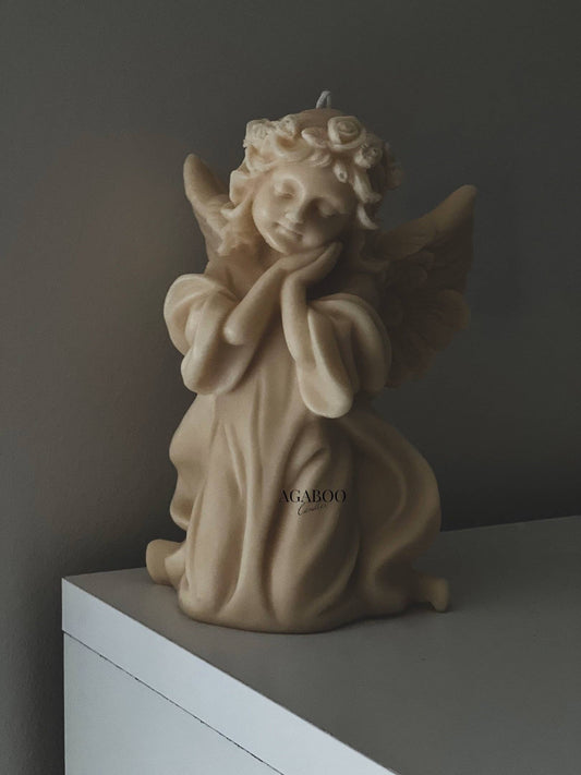 Huge Angel Candle 7.5x5in - Angels