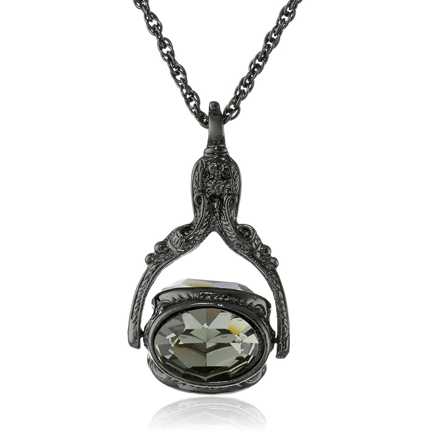 1928 Jewelry - 1928 Jewelry Vintage-Inspired Rotating 3 Sided Crystal
