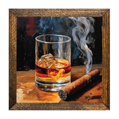 WHISKEY AND CIGAR