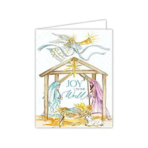 Peace on Earth Hand Painted Wisemen Greeting Card
