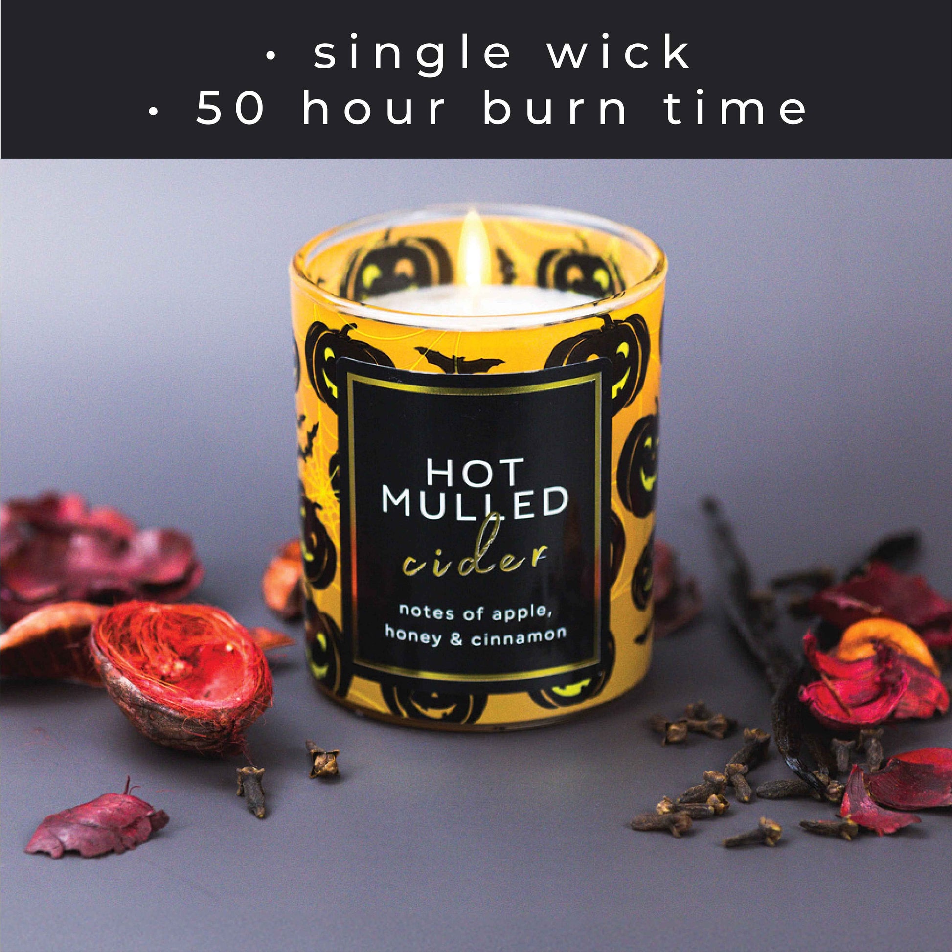 Hot Mulled Cider – 10oz Fall Scented Gift Candle