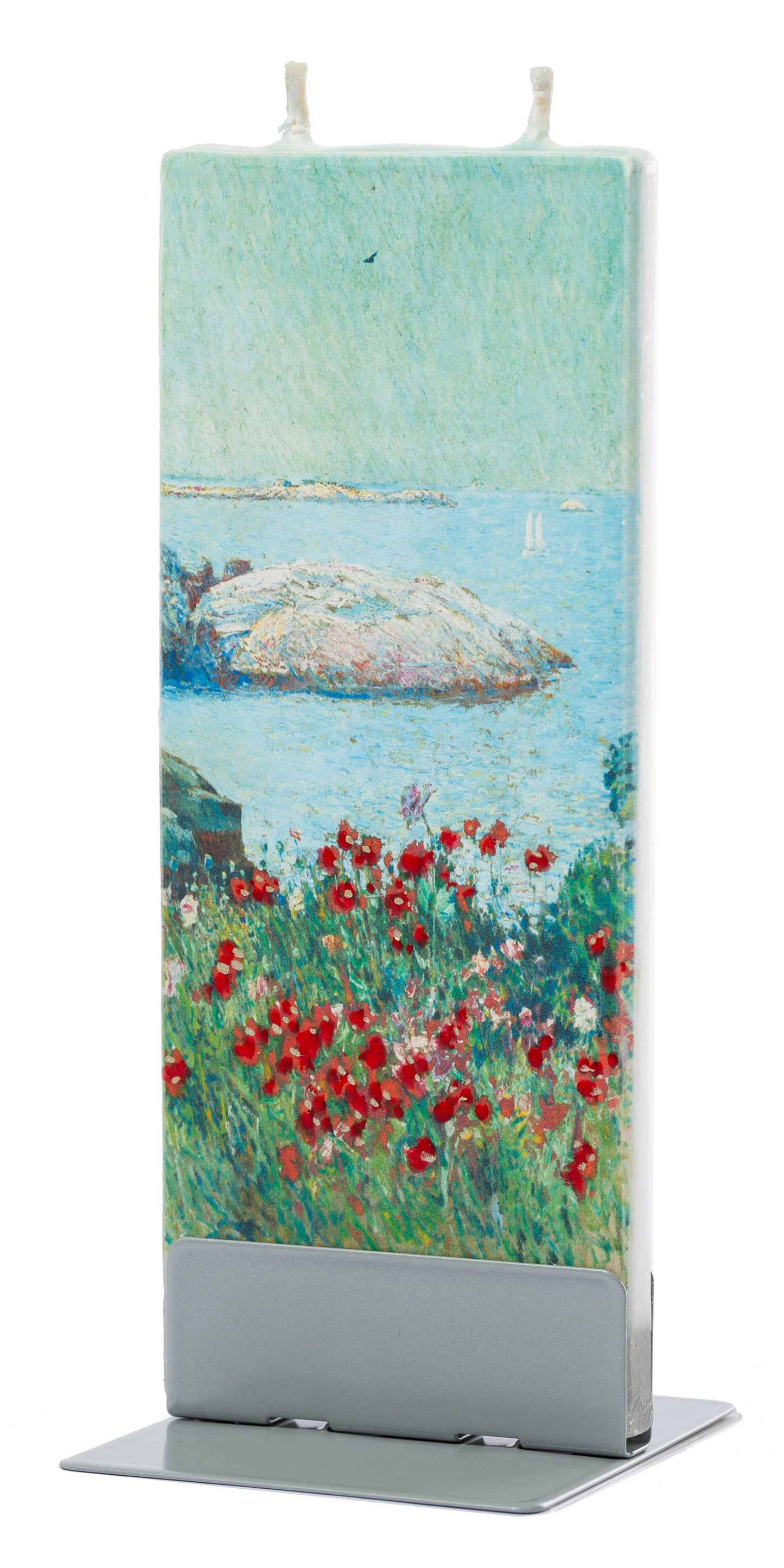Flat Hand-crafted Candle Childe Hassam Poppies, Isles of
