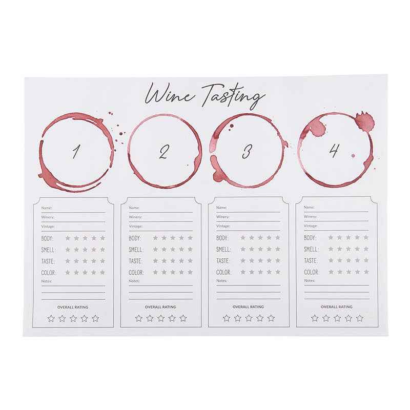 Wine Tasting Placemat