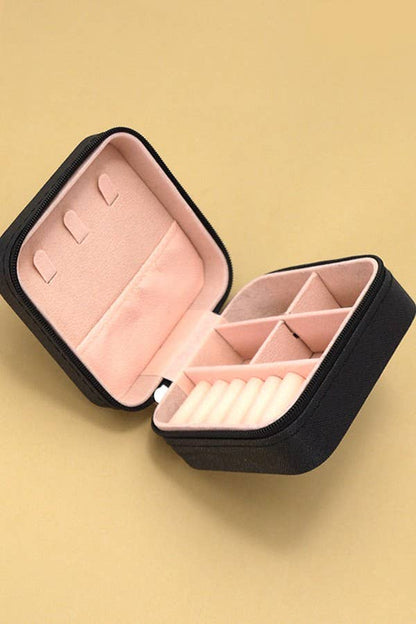 JEWELRY ORGANIZER TRAVEL BOX CASE | Fuchsia