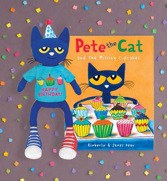 Pete The Cat Birthday Party Plush (Board book separately)