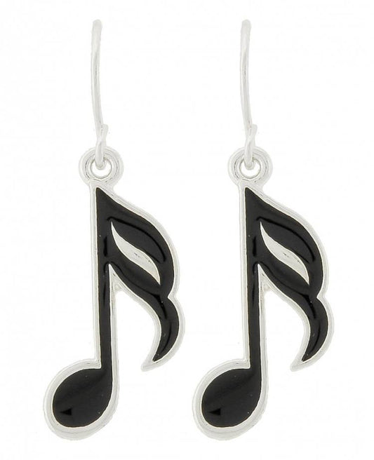 3-2 Music Notes Metal Earrings