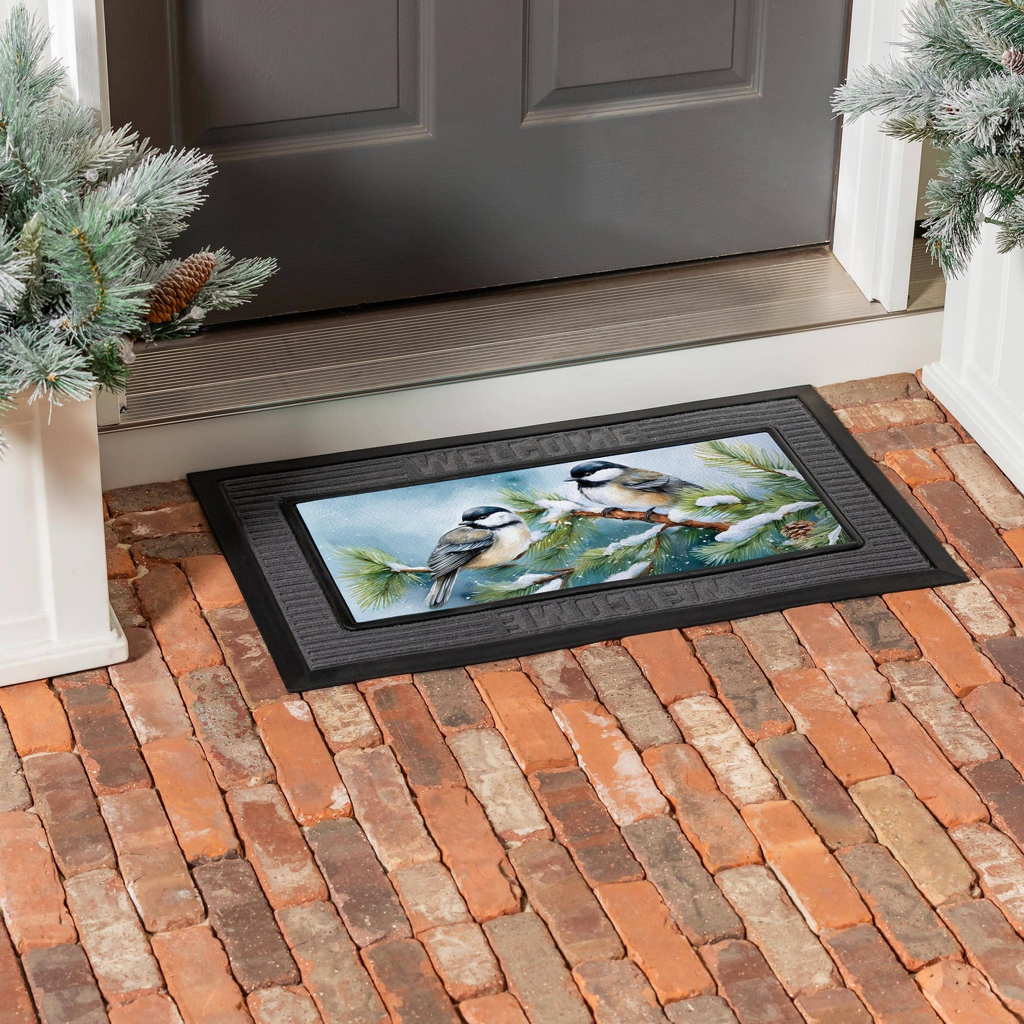 Winter Chickadee Friends Sassafras Switch Mat