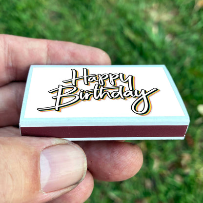 Happy Birthday Matches • Home Decor Matchbox