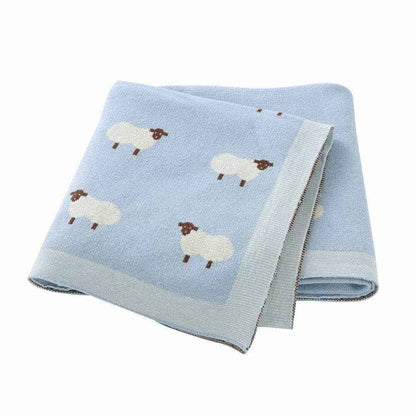 Soft Sheep Baby Blanket: Beige
