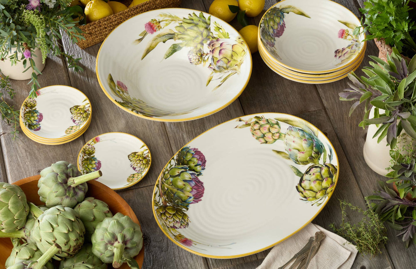 Verdura Pasta Bowl 13in x 3.5in