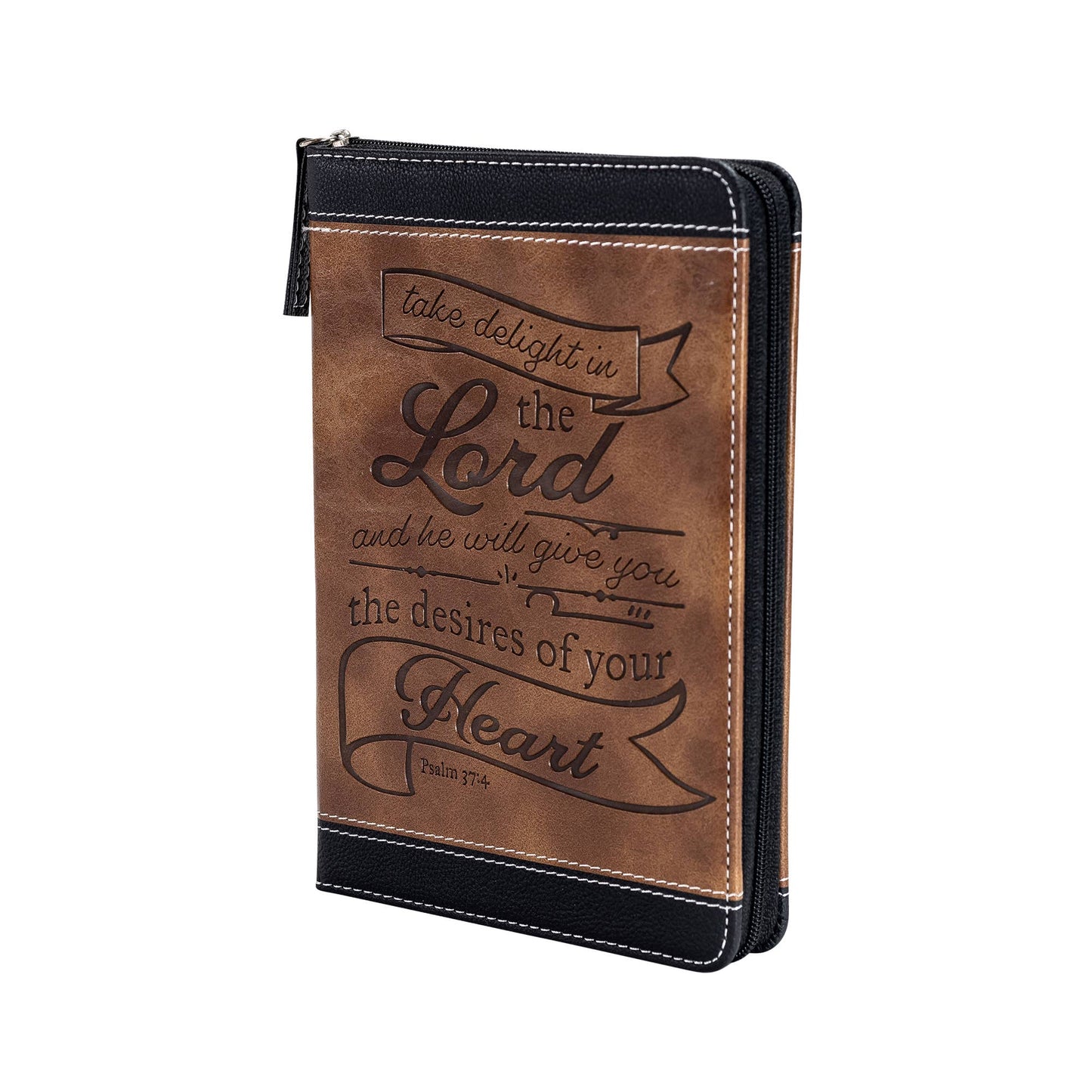 Divinity Boutique - Brown & Black Zippered Journal: Take Delight