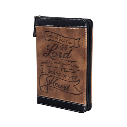 Divinity Boutique - Brown & Black Zippered Journal: Take Delight