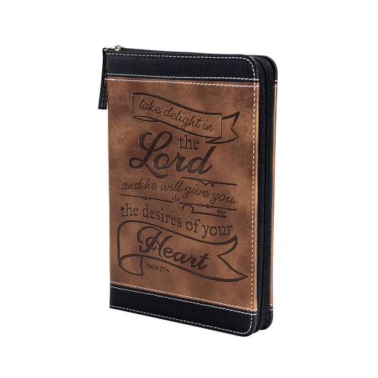 Divinity Boutique - Brown & Black Zippered Journal: Take Delight