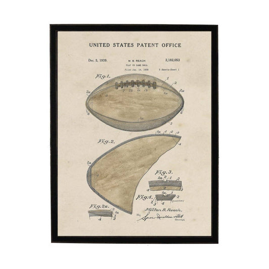 Watercolor Football Patent