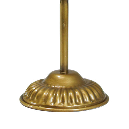 VIP Iron 11 in. White Pedestal Table Clock