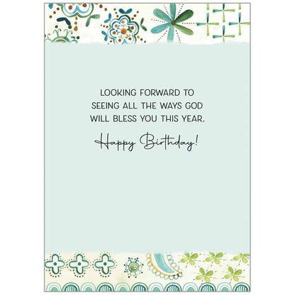 God Has Plans For You - Faith Birthday Card