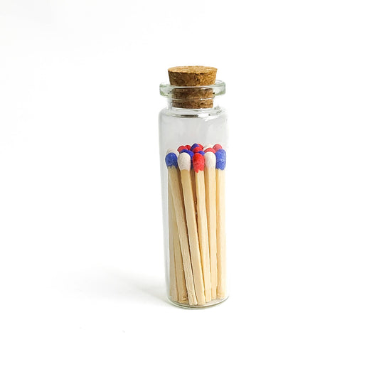 Stars & Stripes Matches in Small Corked Vial