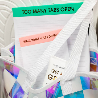 Chez Gagné - Wait, What Was I Doing? - Lined Notepad - Coral Pink - 65 perforated pages - 5x8