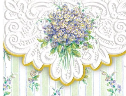 Violets Boxed Portfolio Note Card