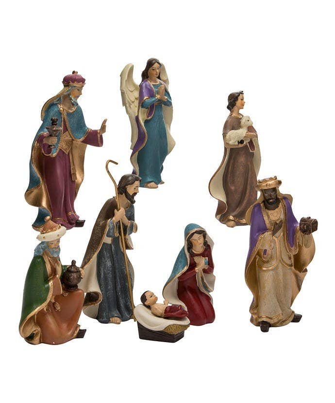 6.25"RESIN NATIVITY SET 8PC