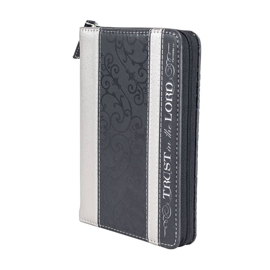 Divinity Boutique - Divine Details: Zippered Journal Black And Silver Trust