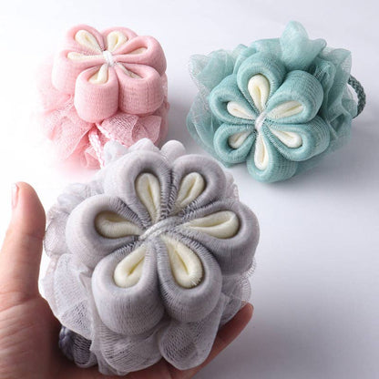 PAPO - Puf de ducha con flores de primera calidad y rica espuma