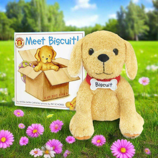Biscuit Plush with paperback book SOLD SEPARATELY