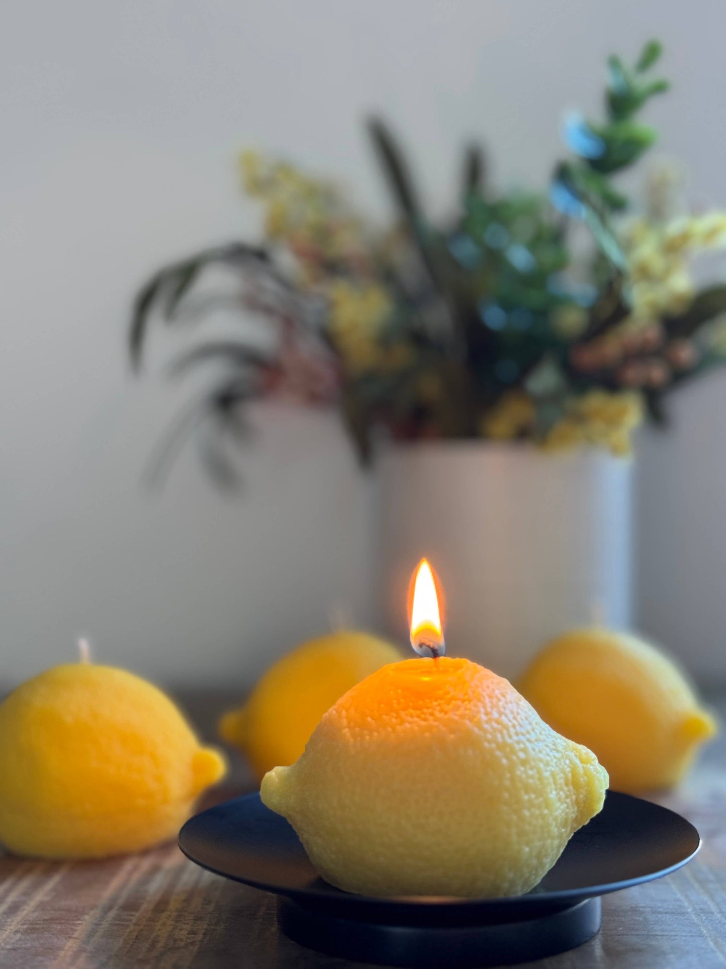 Lemon Candle, Lemon Scented Soy Wax Candle