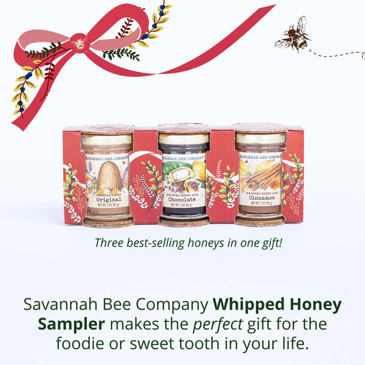 Savannah Bee Company - Muestra de miel batida navideña