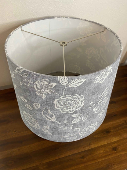 Iliv Bird Garden Grey & White Handmade Lampshade