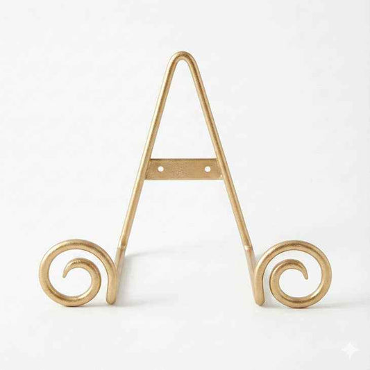 Gold Deep Swirl Easel, Lg, 12