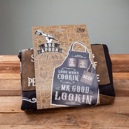 Mr. Good Lookin' Apron - Novelty BBQ Gift