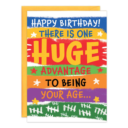 Huge Advantage Birthday Card - 9370