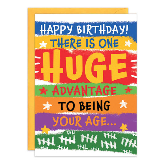 Huge Advantage Birthday Card - 9370