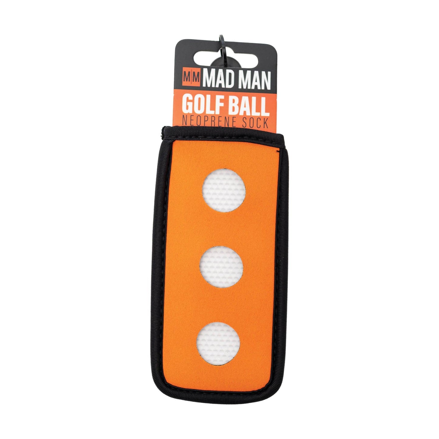 Golf Ball Neoprene Sock | Neoprene Golf Ball Carry Bag: Black